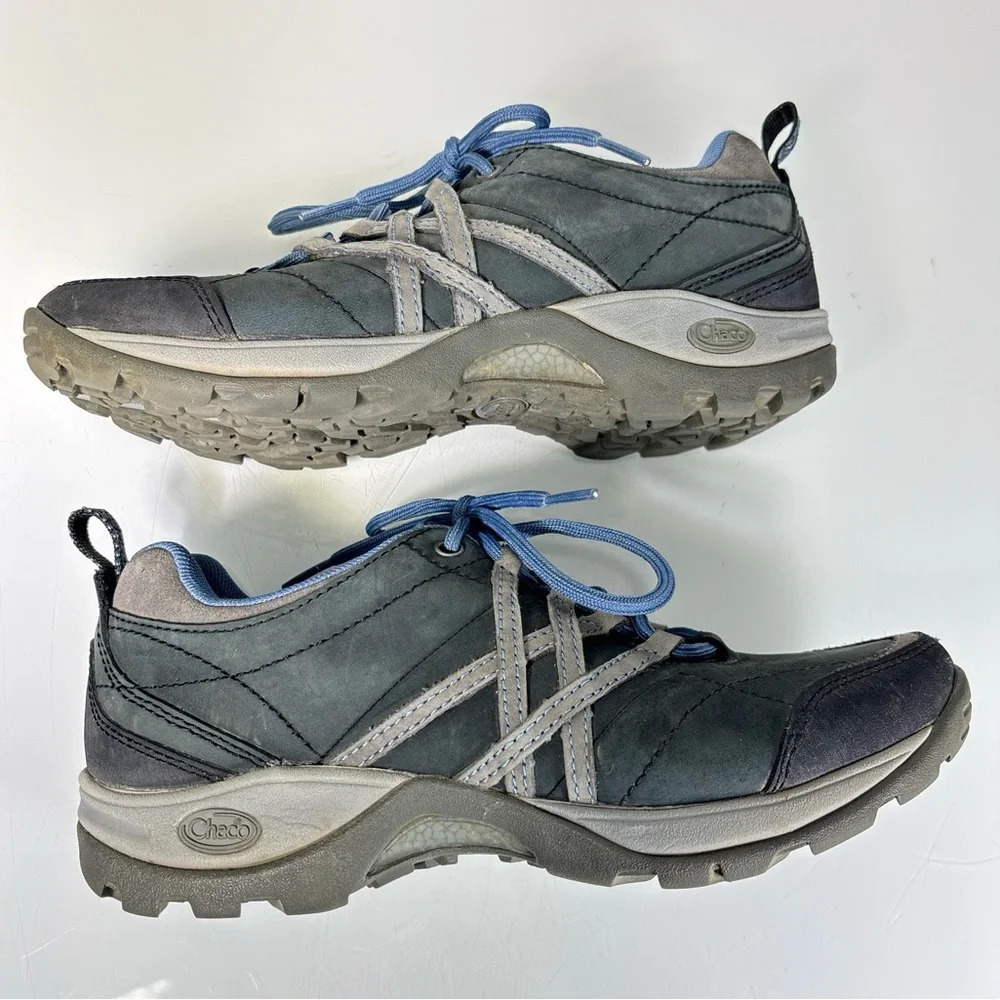 Chaco Winsome Black Blue Gray Lace Up Hiking Sneaker Shoes J104058 Size 7 - Picture 6 of 10